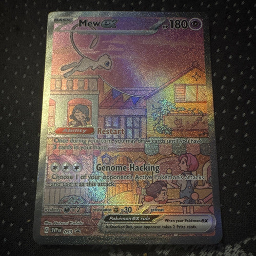 Pokemon TCG SV Scarlet & Violet Promo Mew ex 053 Holo English Basic HP 180 Illustration Rare